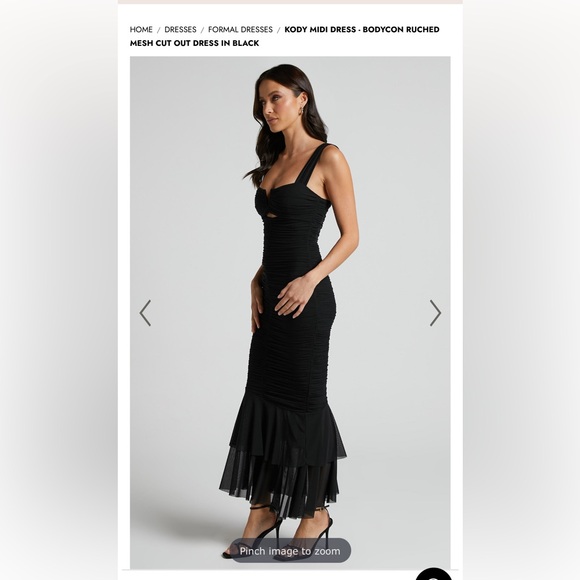 Showpo black bodycon mermaid dress - 6 - - Picture 5 of 6